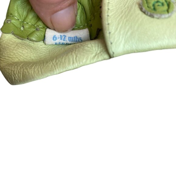Robeez Soft Soles Size 6-12 months Leather Shoes Slippers Unisex Peas in Pod - Picture 5 of 6